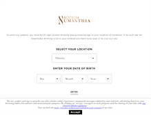 Tablet Screenshot of numanthia.com